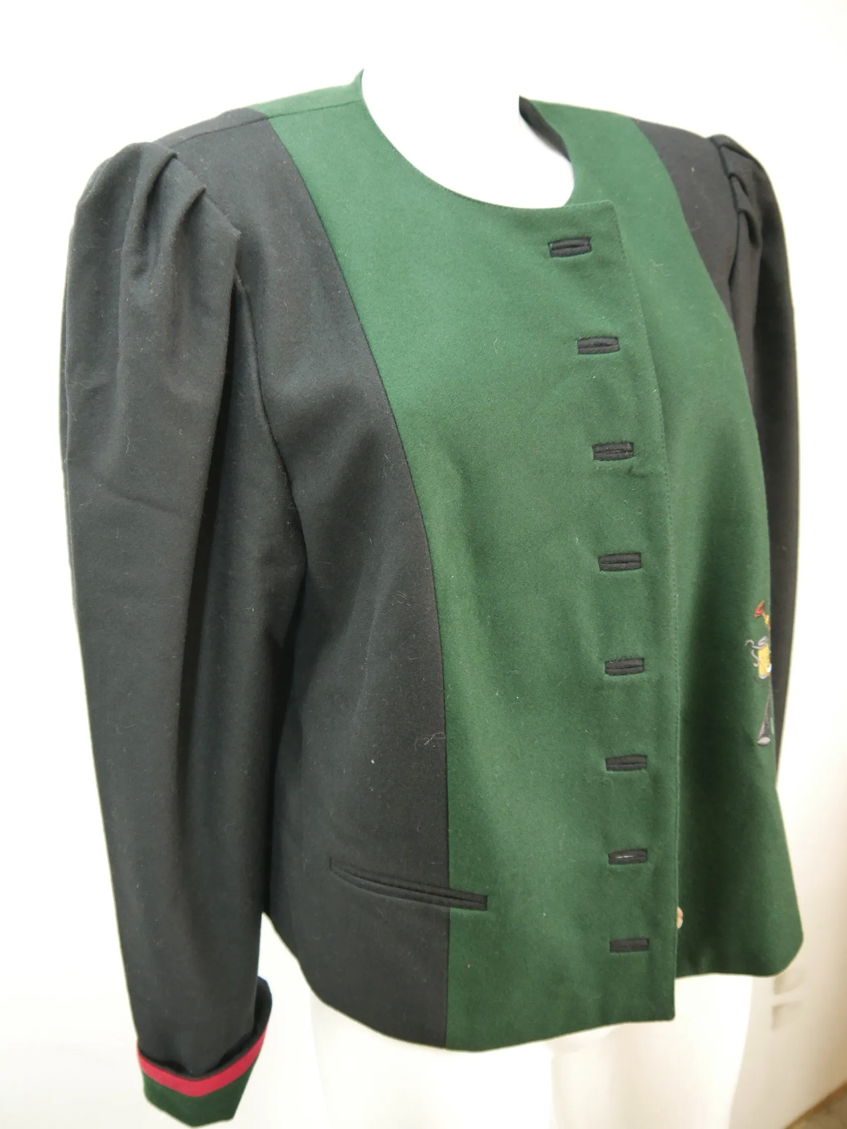 Hammerschmid schwarz Spencer mit Stickerei herrliche Trachtenjacke Jacke Gr.44